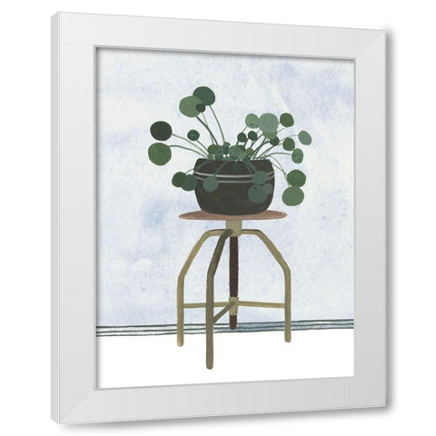 Mes Plants IV White Modern Wood Framed Art Print by Wang, Melissa