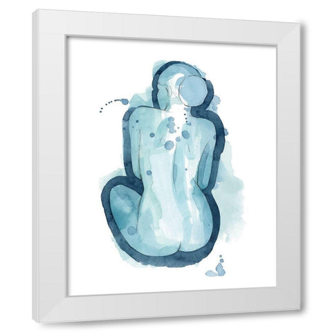 Serena I White Modern Wood Framed Art Print by Popp, Grace