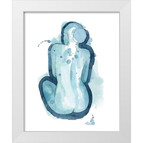 Serena I White Modern Wood Framed Art Print by Popp, Grace