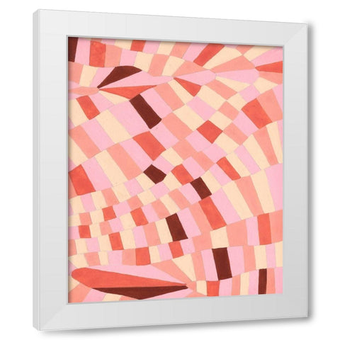 Grid Flow I White Modern Wood Framed Art Print by Galapon, Nikki