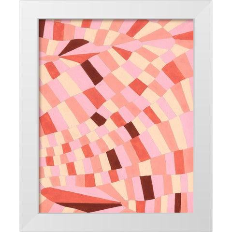 Grid Flow I White Modern Wood Framed Art Print by Galapon, Nikki
