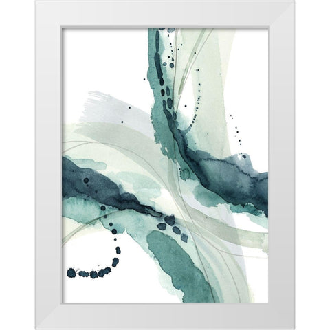 Depth I White Modern Wood Framed Art Print by Popp, Grace