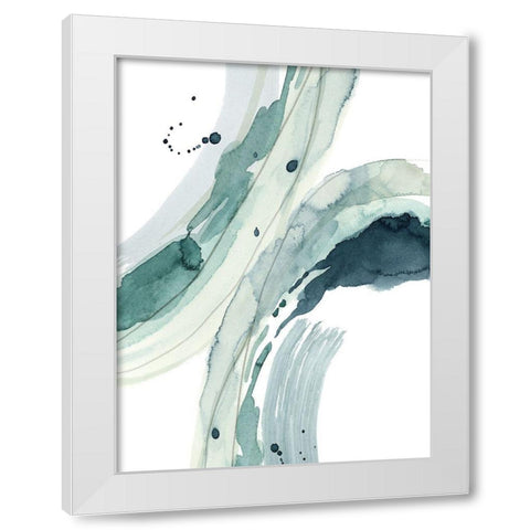 Depth III White Modern Wood Framed Art Print by Popp, Grace