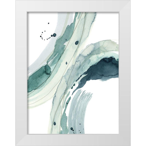 Depth III White Modern Wood Framed Art Print by Popp, Grace