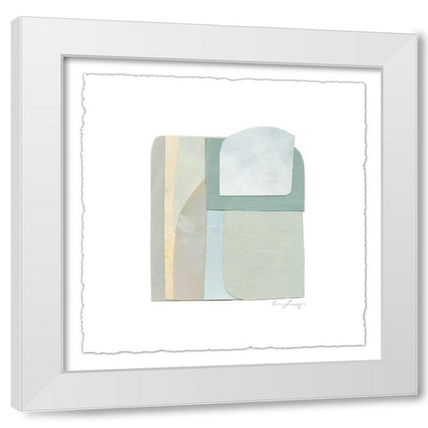 Color Structure I White Modern Wood Framed Art Print by Scarvey, Emma