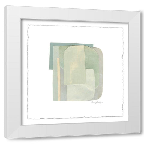 Color Structure IV White Modern Wood Framed Art Print by Scarvey, Emma