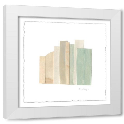 Flourescel III White Modern Wood Framed Art Print by Scarvey, Emma