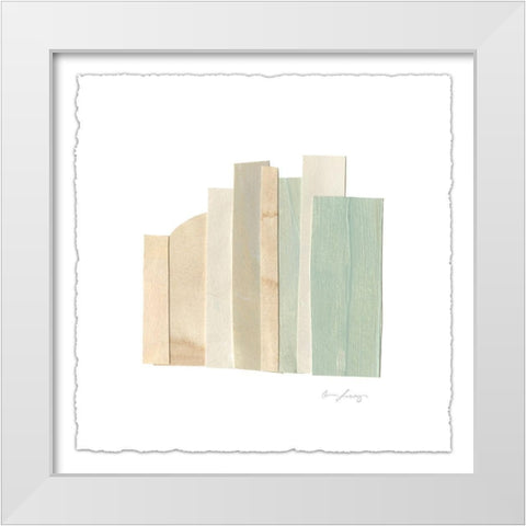 Flourescel III White Modern Wood Framed Art Print by Scarvey, Emma