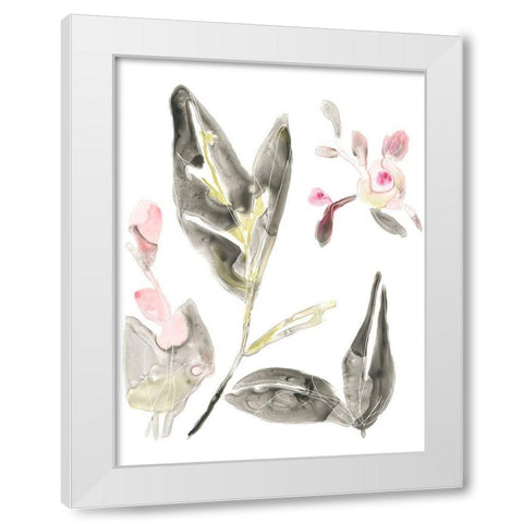 Shadow Garden I White Modern Wood Framed Art Print by Vess, June Erica
