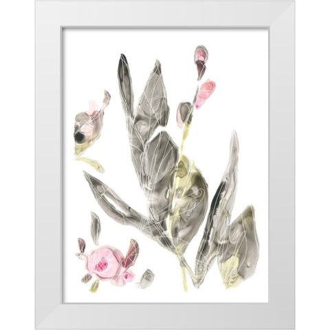 Shadow Garden II White Modern Wood Framed Art Print by Vess, June Erica