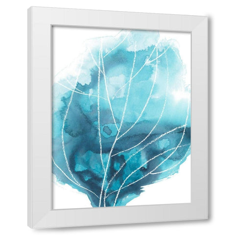Abstract Coral IV White Modern Wood Framed Art Print by Vess, June Erica