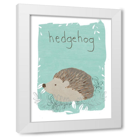 Critter Cameo I White Modern Wood Framed Art Print by Vess, June Erica