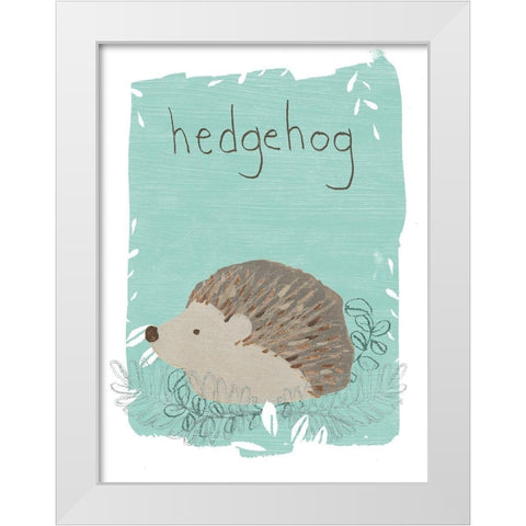 Critter Cameo I White Modern Wood Framed Art Print by Vess, June Erica