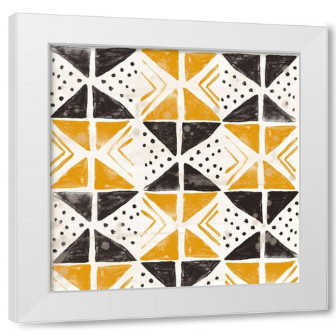 Kitwe I White Modern Wood Framed Art Print by Vess, June Erica