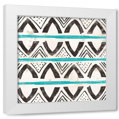 Kitwe II White Modern Wood Framed Art Print by Vess, June Erica