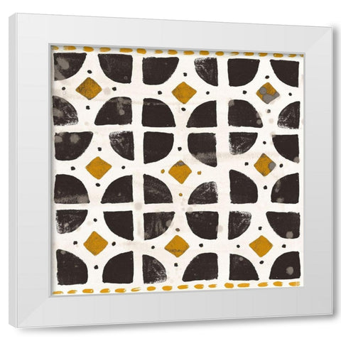 Kitwe III White Modern Wood Framed Art Print by Vess, June Erica