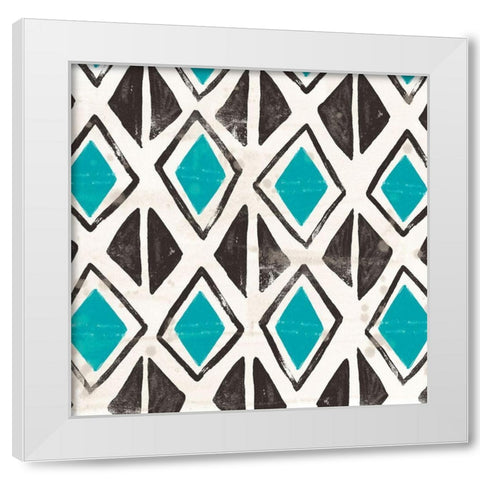 Kitwe IV White Modern Wood Framed Art Print by Vess, June Erica