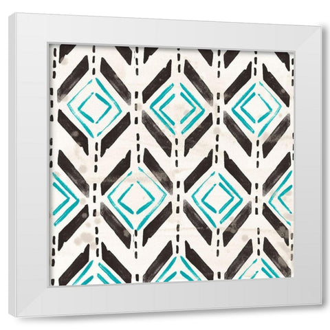 Kitwe VI White Modern Wood Framed Art Print by Vess, June Erica