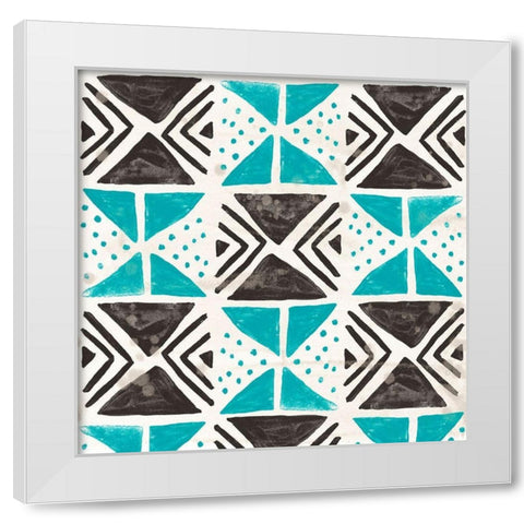 Kitwe VIII White Modern Wood Framed Art Print by Vess, June Erica