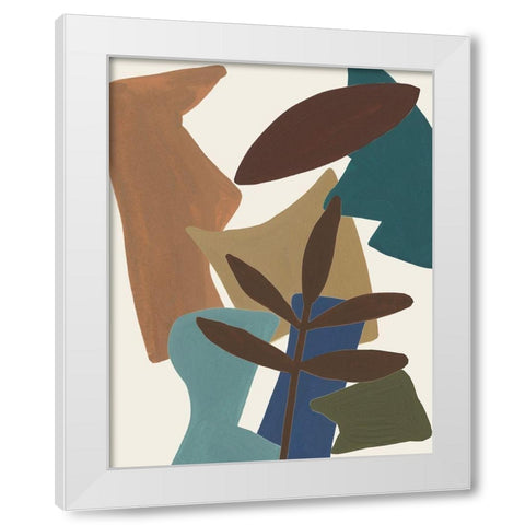 Mod Collage IV White Modern Wood Framed Art Print by Wang, Melissa