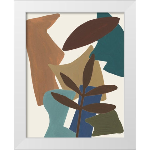 Mod Collage IV White Modern Wood Framed Art Print by Wang, Melissa