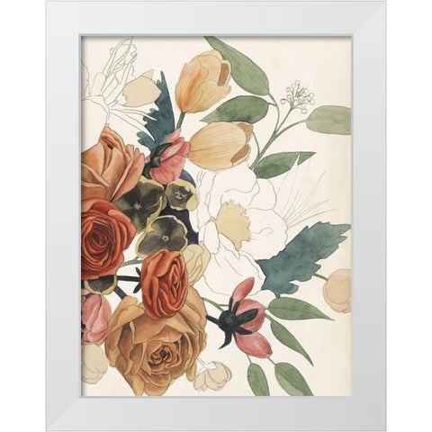 Imperfect Bouquet II White Modern Wood Framed Art Print by Popp, Grace