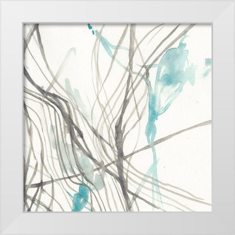 Tendrils III White Modern Wood Framed Art Print by Goldberger, Jennifer