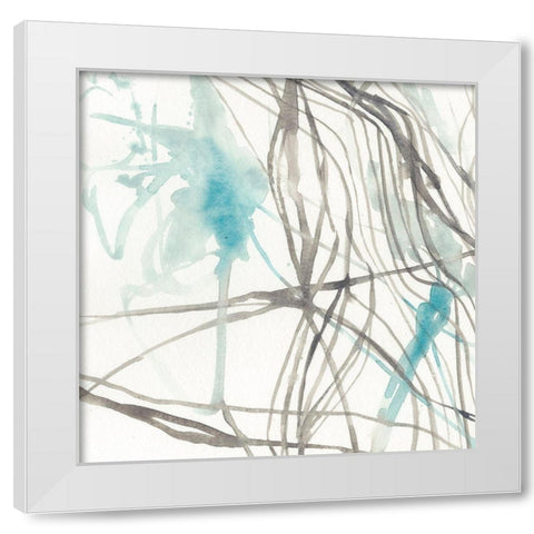 Tendrils IV White Modern Wood Framed Art Print by Goldberger, Jennifer