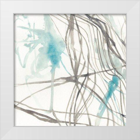 Tendrils IV White Modern Wood Framed Art Print by Goldberger, Jennifer