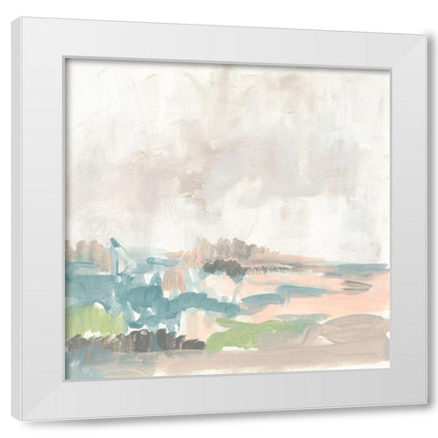 Sweet Lagoon I White Modern Wood Framed Art Print by Goldberger, Jennifer