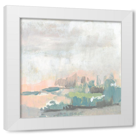 Sweet Lagoon II White Modern Wood Framed Art Print by Goldberger, Jennifer