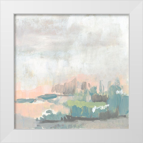 Sweet Lagoon II White Modern Wood Framed Art Print by Goldberger, Jennifer