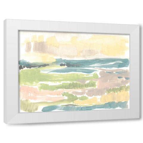 Sweet Marsh I White Modern Wood Framed Art Print by Goldberger, Jennifer