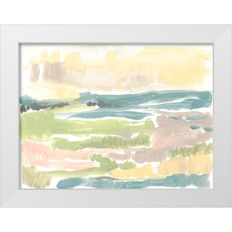 Sweet Marsh I White Modern Wood Framed Art Print by Goldberger, Jennifer