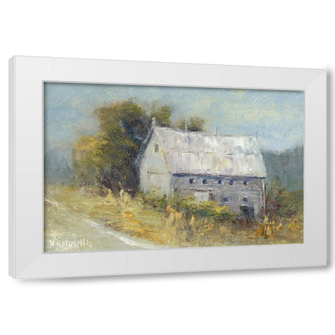 Change of Seasons I White Modern Wood Framed Art Print by Wendling, Marilyn