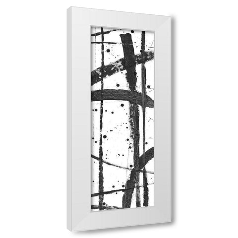 Criss-Cross I White Modern Wood Framed Art Print by OToole, Tim