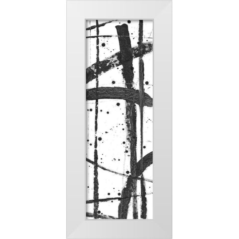 Criss-Cross I White Modern Wood Framed Art Print by OToole, Tim