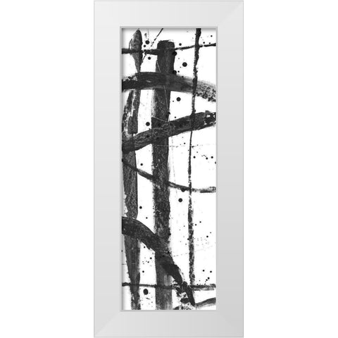 Criss-Cross II White Modern Wood Framed Art Print by OToole, Tim