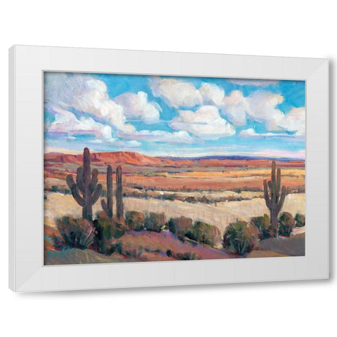 Desert Heat I White Modern Wood Framed Art Print by OToole, Tim