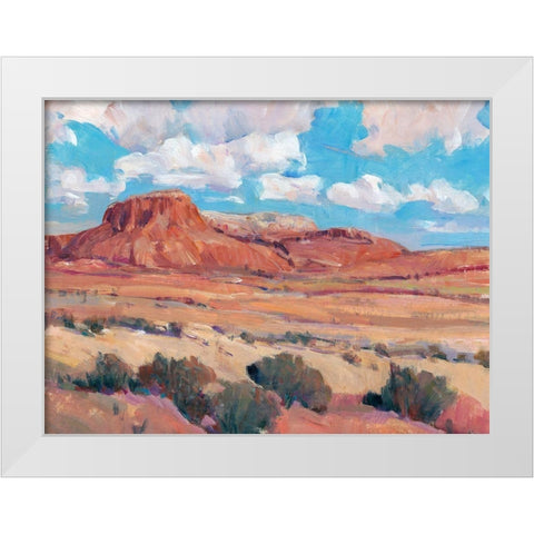 Desert Heat II White Modern Wood Framed Art Print by OToole, Tim