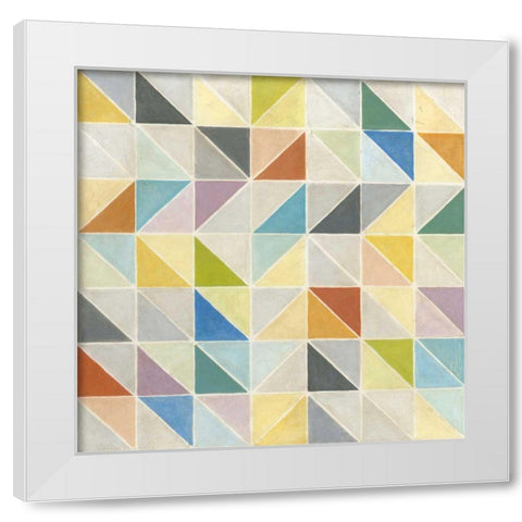 Non-Embellished Multifaceted II White Modern Wood Framed Art Print by Meagher, Megan