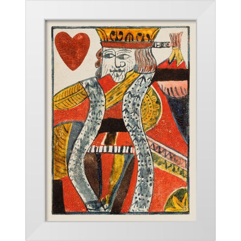 Vintage Cards VIII White Modern Wood Framed Art Print by Unknown