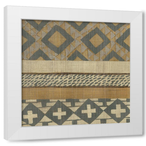 Warp and Weft II White Modern Wood Framed Art Print by Zarris, Chariklia