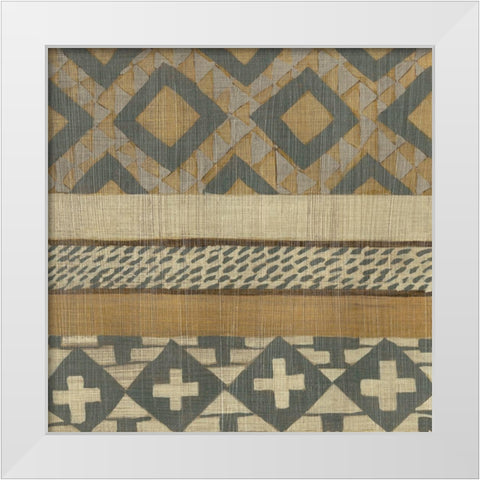 Warp and Weft II White Modern Wood Framed Art Print by Zarris, Chariklia