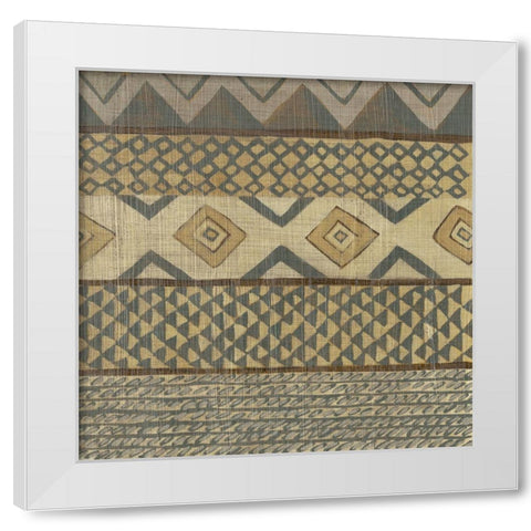 Warp and Weft IV White Modern Wood Framed Art Print by Zarris, Chariklia