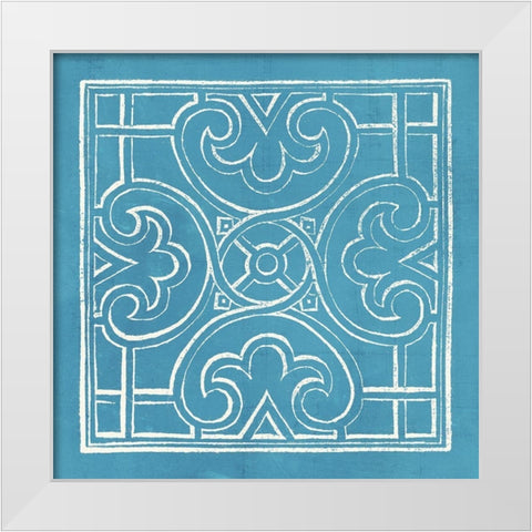 Garden Schematic II White Modern Wood Framed Art Print by Lawon, William