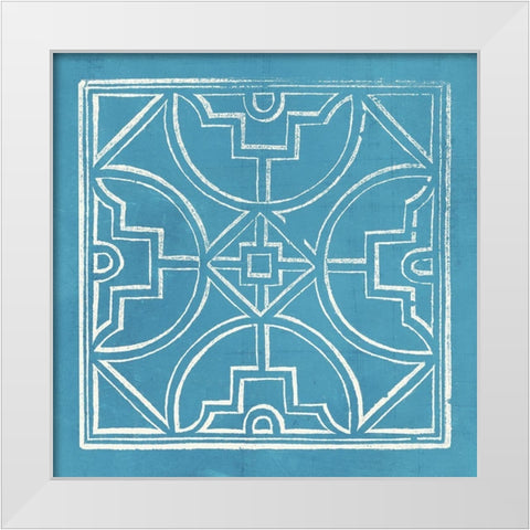 Garden Schematic III White Modern Wood Framed Art Print by Lawon, William