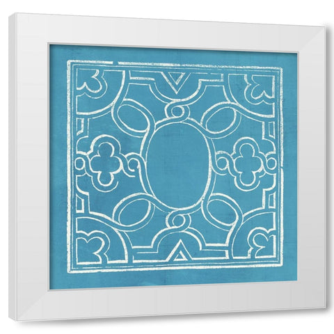 Garden Schematic IV White Modern Wood Framed Art Print by Lawon, William