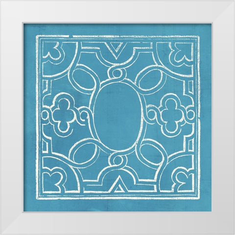 Garden Schematic IV White Modern Wood Framed Art Print by Lawon, William