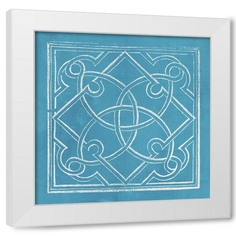 Garden Schematic V White Modern Wood Framed Art Print by Lawon, William